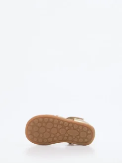 Bisgaard – Sandalen aus Metallicleder Gold