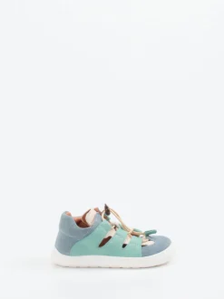 Bisgaard – Sandalette aus Veloursleder in Mintgrün
