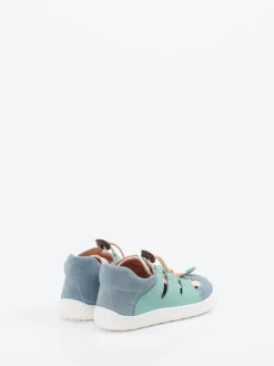 Bisgaard – Sandalette aus Veloursleder in Mintgrün