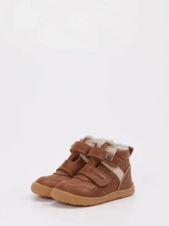 Bisgaard – Winter-Boots aus Kalbleder cognacbraun