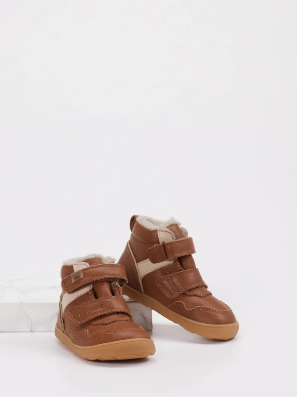 Bisgaard – Winter-Boots aus Kalbleder cognacbraun