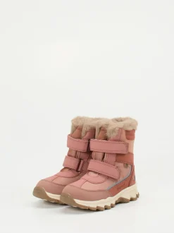 Bisgaard – Winterstiefel aus Nubukleder in Rosa