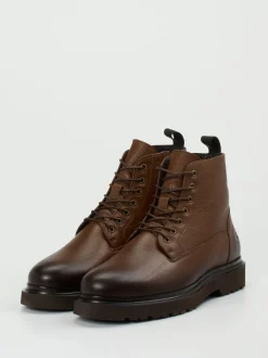 Blackstone – Schnürboots aus Kalbleder braun
