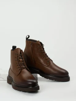 Blackstone – Schnürboots aus Kalbleder braun