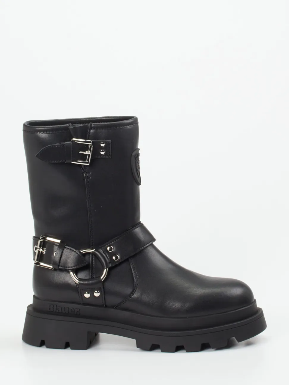 Blauer – Biker Boots aus Kalbleder schwarz