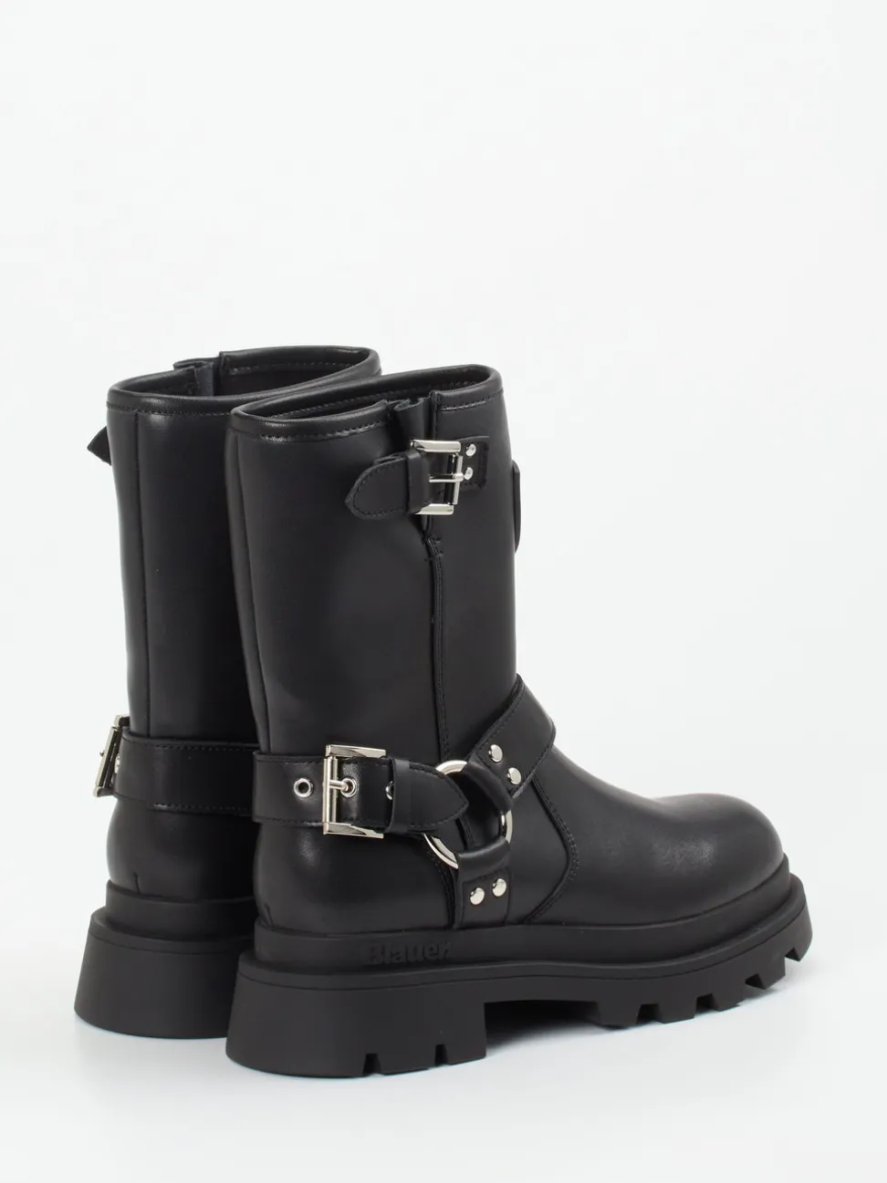 Blauer – Biker Boots aus Kalbleder schwarz
