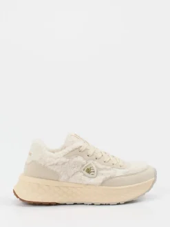 Blauer – Chunky Sneaker aus Textil in Beige