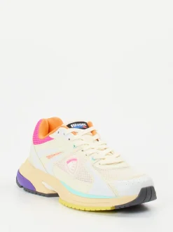 Blauer – Retro-Sneaker aus Textil in Cremeweiß
