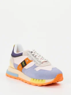 Blauer – Retro-Sneaker aus Veloursleder Flieder