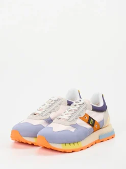 Blauer – Retro-Sneaker aus Veloursleder Flieder