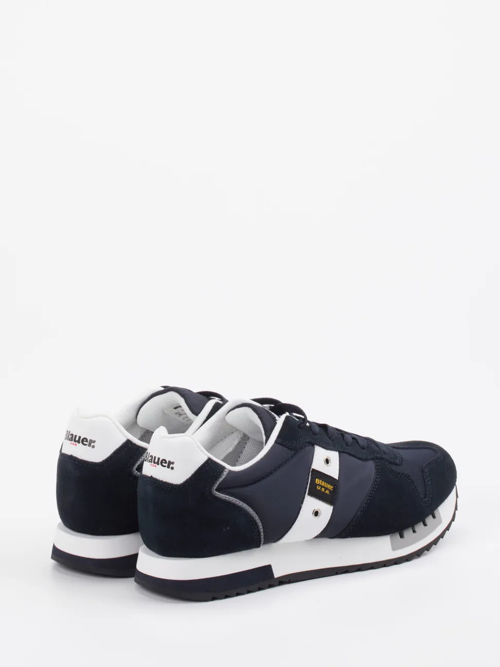 Blauer – Retro-Sneaker aus Veloursleder dunkelblau
