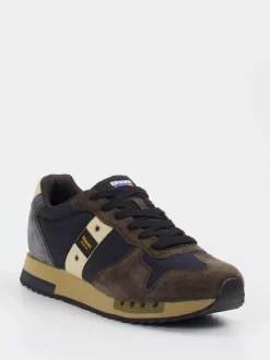 Blauer – Retro-Sneaker aus Velour und Textil
