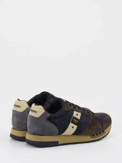 Blauer – Retro-Sneaker aus Velour und Textil