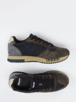Blauer – Retro-Sneaker aus Velour und Textil