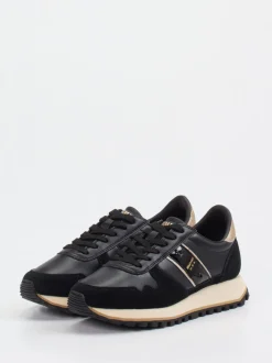 Blauer – Retro-Sneaker aus Velourleder und Glattleder
