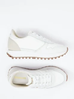 Blauer – Retro-Sneaker aus Veloursleder Off-White