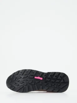 Blauer – Retro-Sneaker aus Veloursleder mit Neonakzent