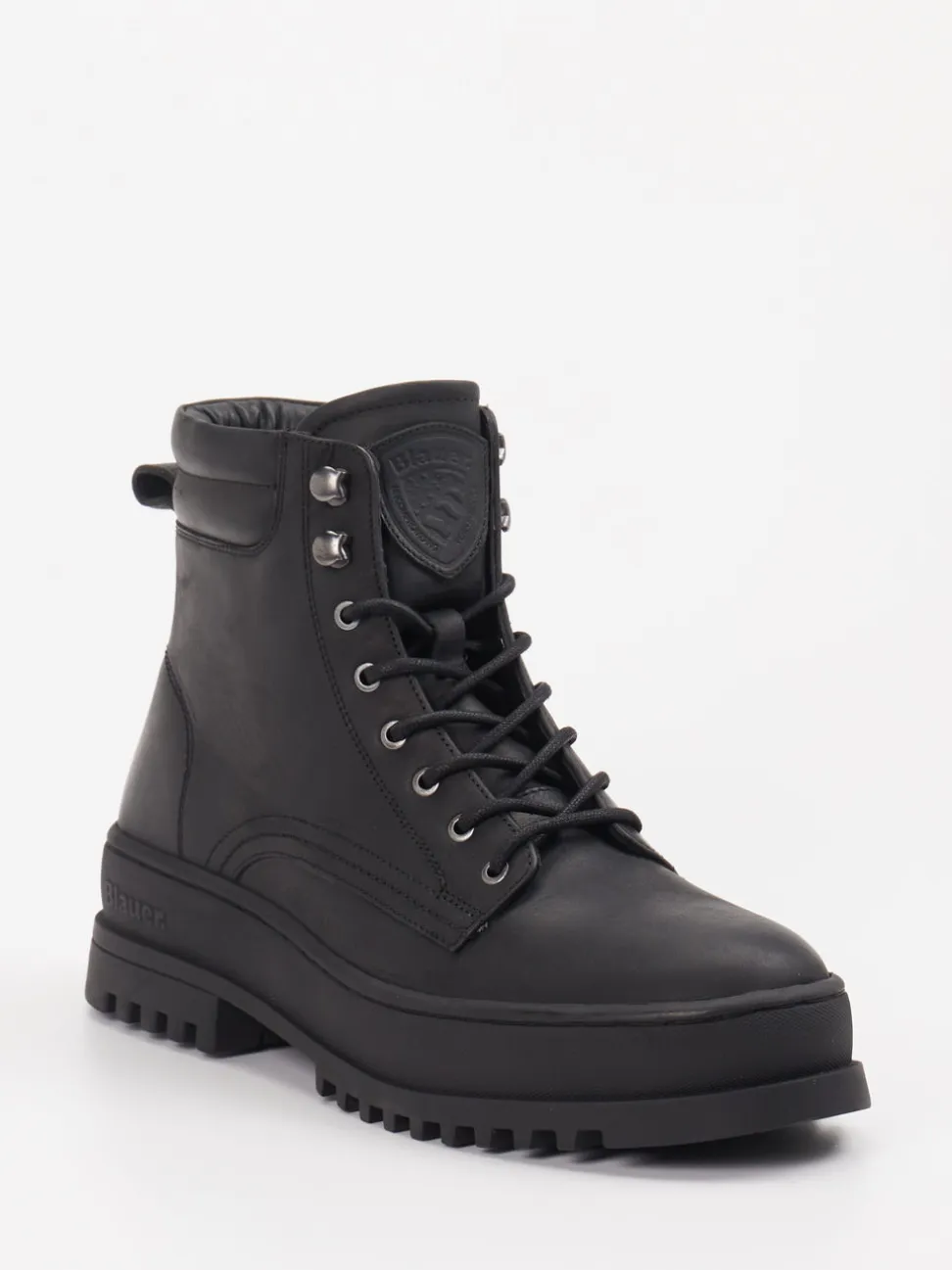Blauer – Schnürboots aus Kalbleder schwarz