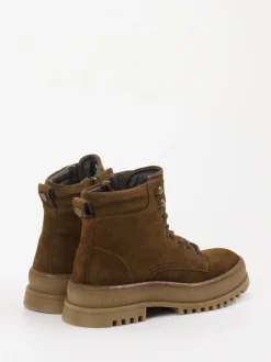 Blauer – Schnürboots aus Veloursleder mittelbraun