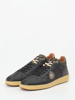Blauer – Sneaker aus Kalbleder und Veloursleder Schwarz