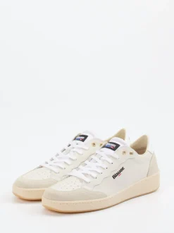 Blauer – Sneaker aus Kalbleder in Cremeweiß