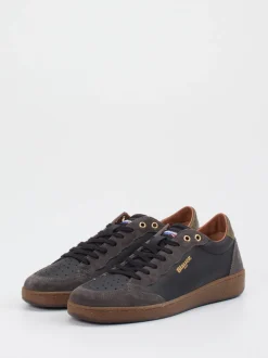 Blauer – Sneaker aus Kalbleder in Anthrazitgrau