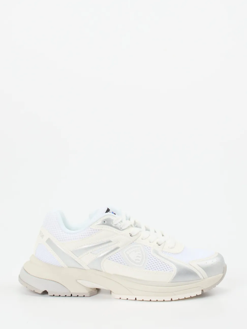 Blauer – Sneaker aus Textil in Off-White