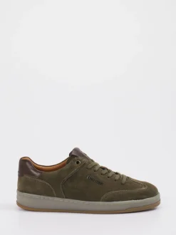 Blauer – Sneaker aus Veloursleder Olivgrün
