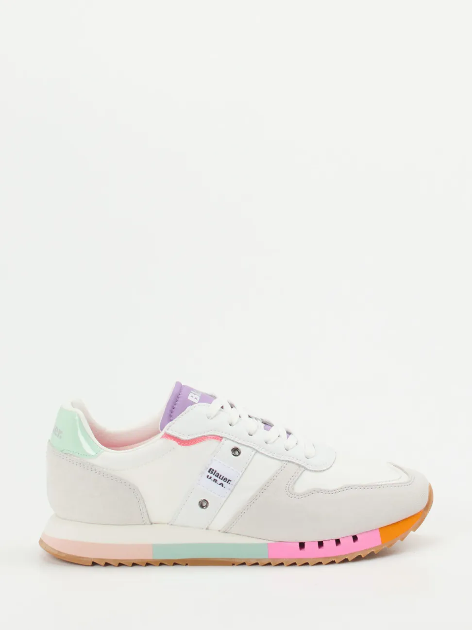 Blauer – Sneaker aus Veloursleder Off-White