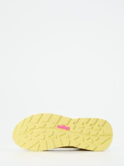 Blauer – Sneaker aus Veloursleder und Nylon Pastellgelb