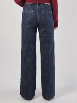 Blui – Damen-Jeans aus Denim Dunkelblau