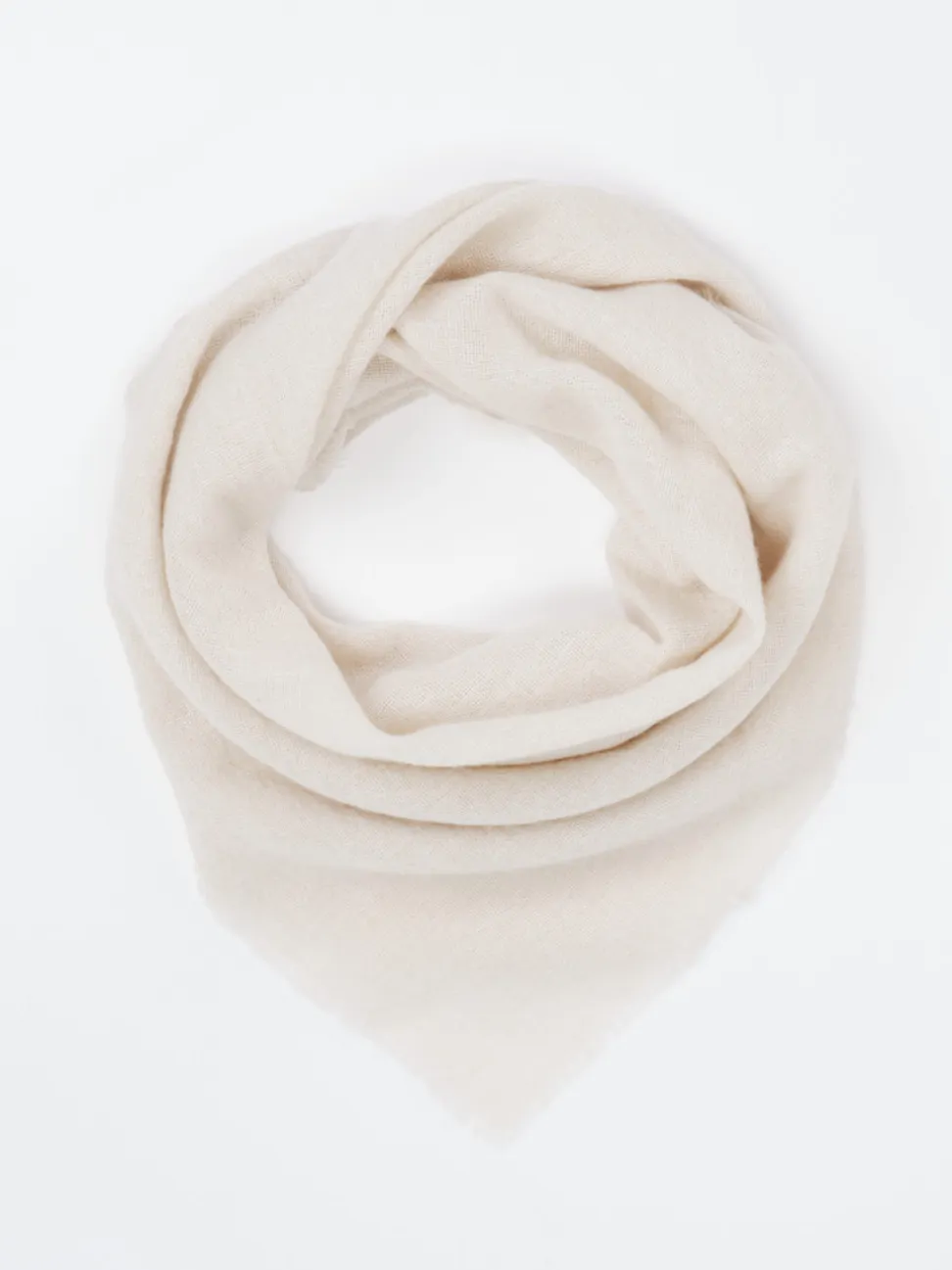 Blui – Dreieckstuch aus Kaschmir-Mix in Beige