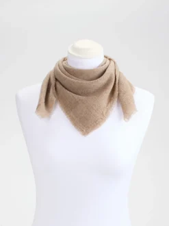 Blui – Dreieckstuch aus Textil in Braun