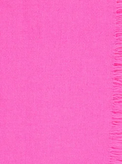 Blui – Fransenschal aus Wolle-Kaschmir in Pink