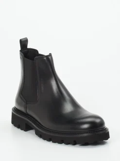 Boss – Chelsea Boots aus Kalbleder schwarz