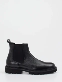 Boss – Chelsea Boots aus Kalbleder schwarz