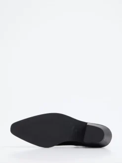 Boss – Chelsea-Stiefeletten aus Glattleder Schwarz