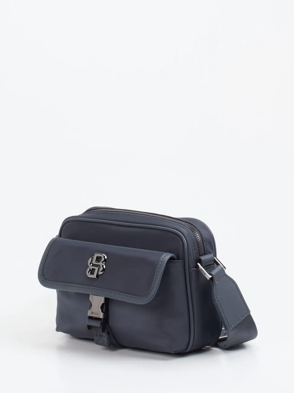 Boss – Crossbody Bag aus recyceltem Textil Dunkelblau
