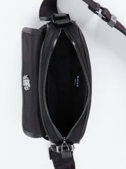 Boss – Crossbody Bag aus Textil in Schwarz