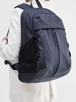 Boss – Daypack aus Polyester in Dunkelblau