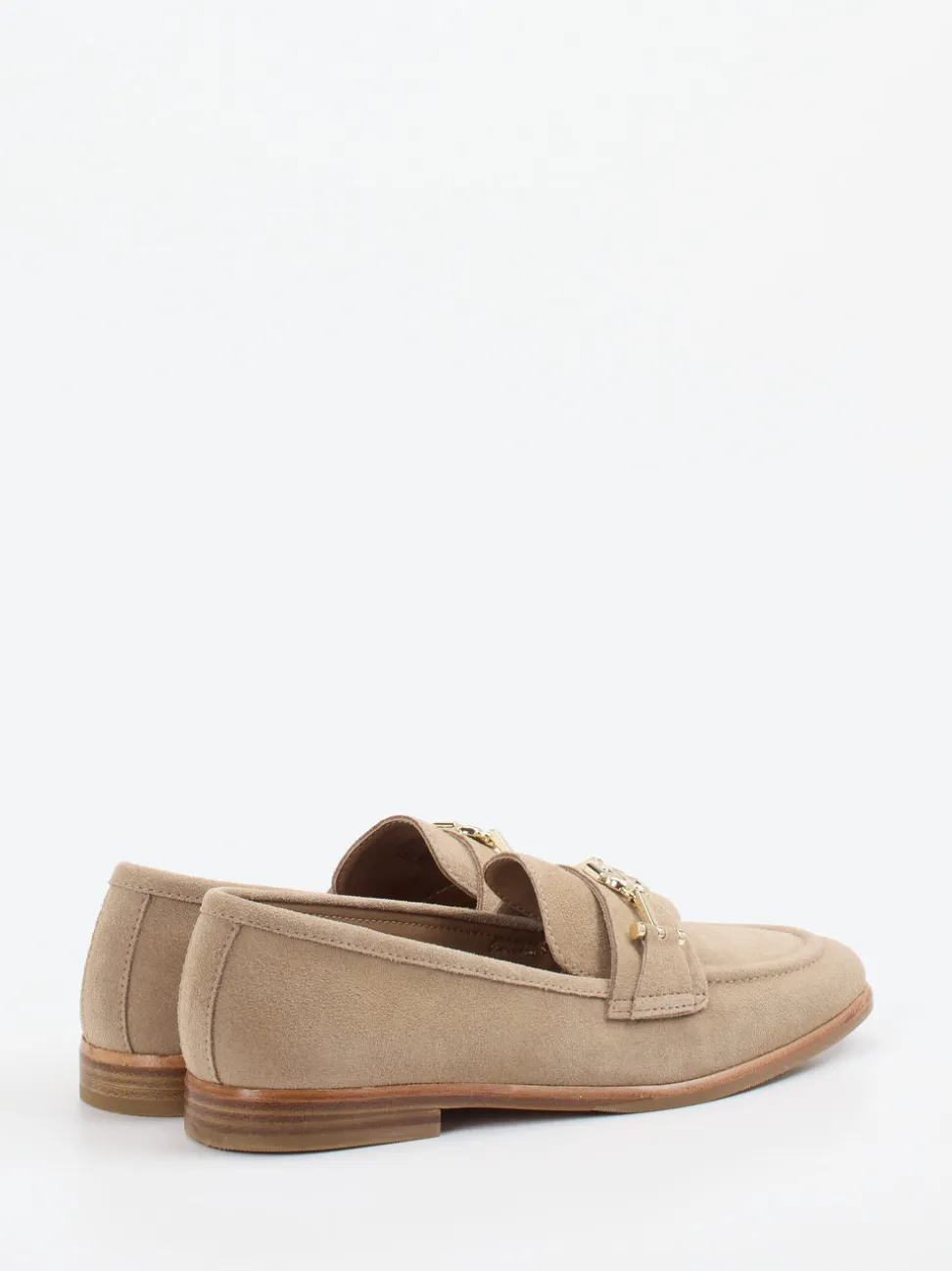 Boss – Loafer aus Veloursleder in Beige