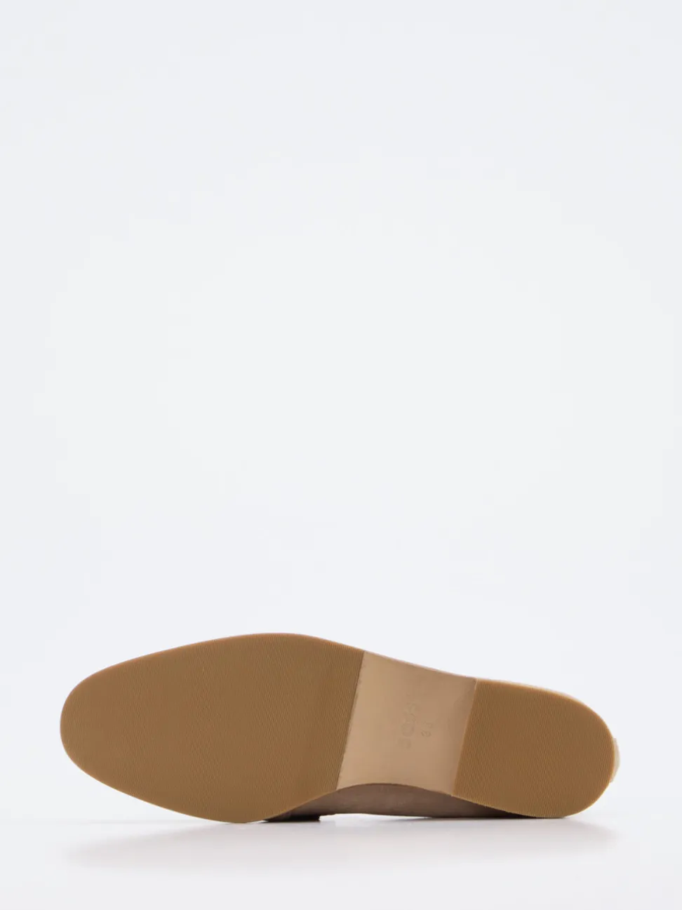 Boss – Loafer aus Veloursleder in Beige