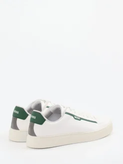 Boss – Low-Top Sneaker aus Kalbleder Off-White