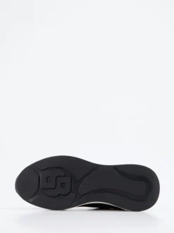 Boss – Low-Top Sneaker aus Velour/Textil Schwarz