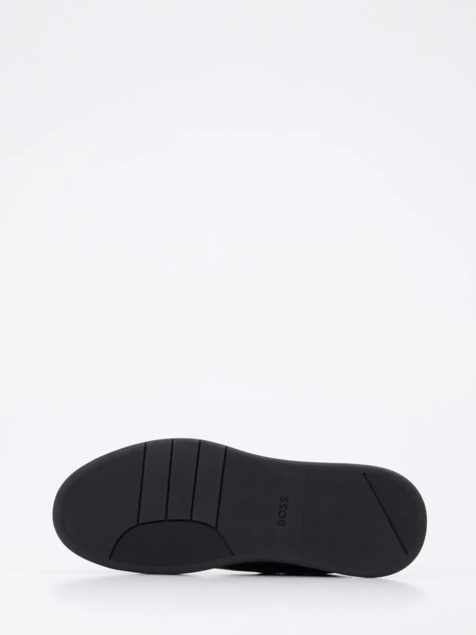 Boss – Low-Top-Sneaker aus Kalbleder Schwarz
