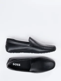 Boss – Mokassin aus Kalbleder in Schwarz