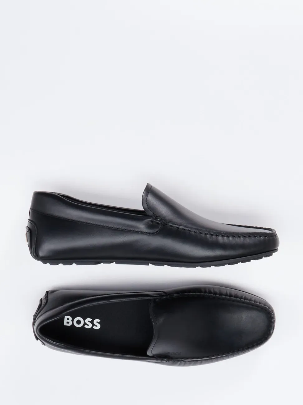 Boss – Mokassin aus Kalbleder in Schwarz