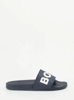 Boss – Pantolette aus Synthetik in Dunkelblau