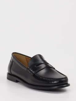 Boss – Penny Loafer aus Leder schwarz
