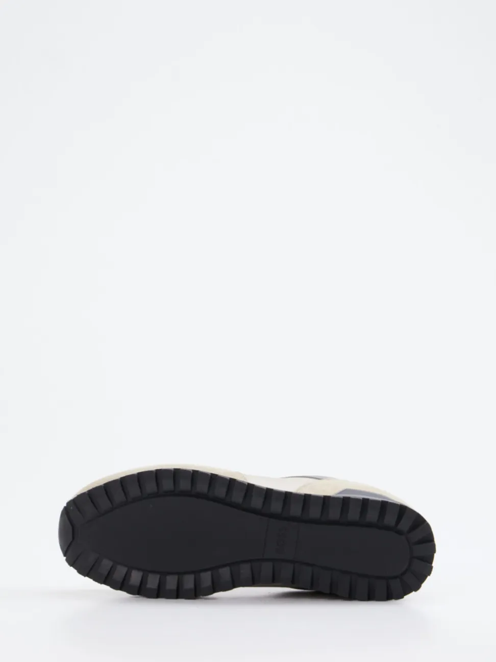 Boss – Retro-Sneaker aus Veloursleder und Mesh beige